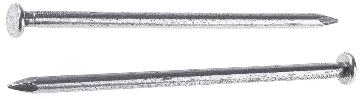 RS PRO Bright Steel Round Nail; 100 mm x 4.5 mm; 500 g Bag