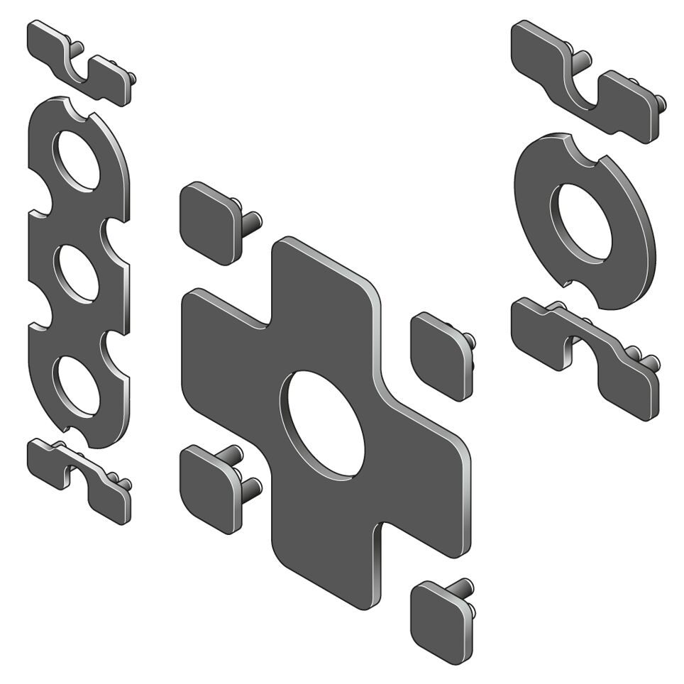 Bosch Rexroth End Connector, Connecting Component, Strut Profile 90 x 90 mm, Groove Size 10 mm