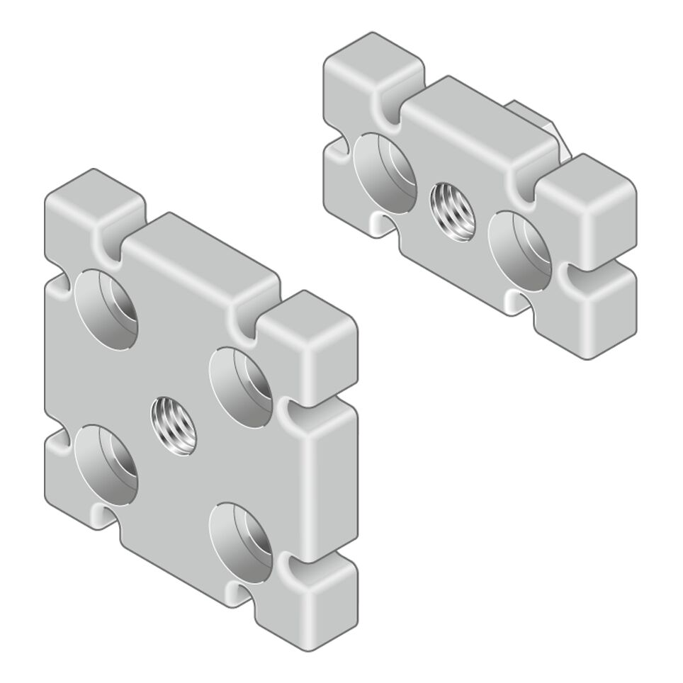 Bosch Rexroth M16 Mounting Plate, Connecting Component, Strut Profile 90 x 90 mm