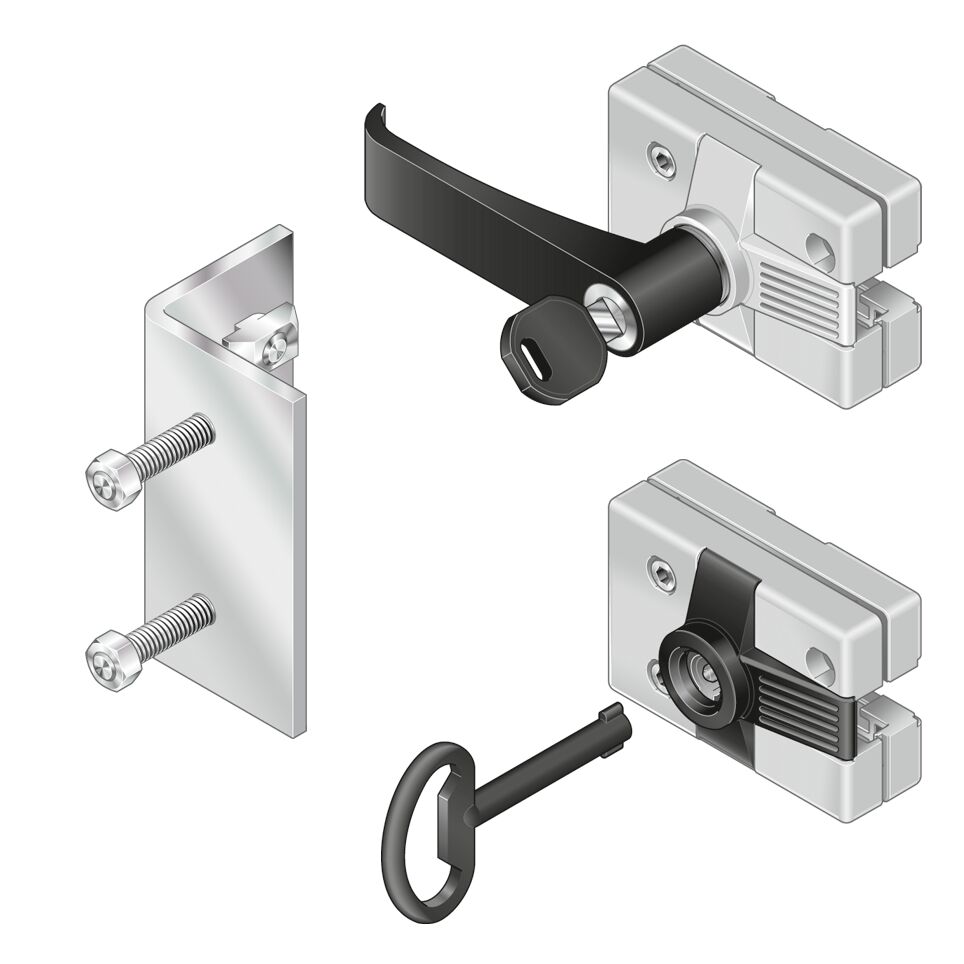 Bosch Rexroth Galvanised Steel Door Profile, 8 to 10 mm² Strut Profile