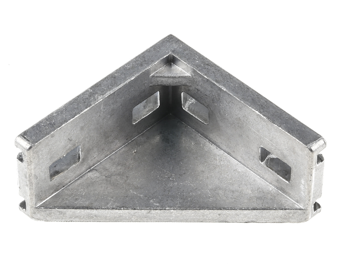 3842523541 Bosch Rexroth M6 Angle Bracket, Connecting Component, Strut Profile 30 mm, Groove Size 8 mm