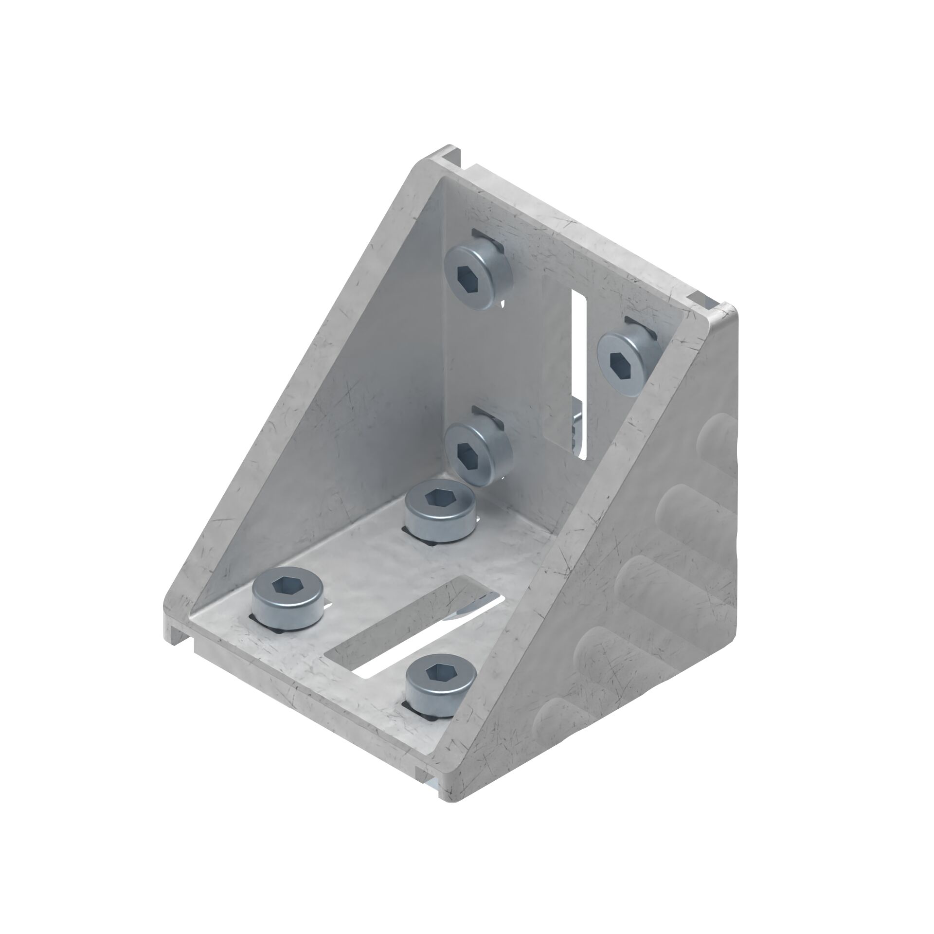 3842523549 Bosch Rexroth M6 Mounting Bracket, Connecting Component, Strut Profile 60 mm, Groove Size 8 mm