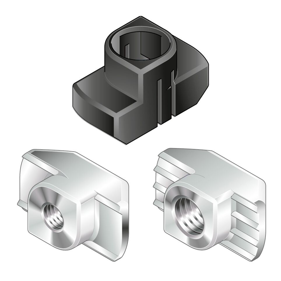 Bosch Rexroth Black Polyamide 10 mm Strut Profile, 10 mm Groove