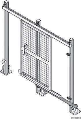 Bosch Rexroth Safety Door EcoSafe, Aluminium 1800 mm Height, 1m Width