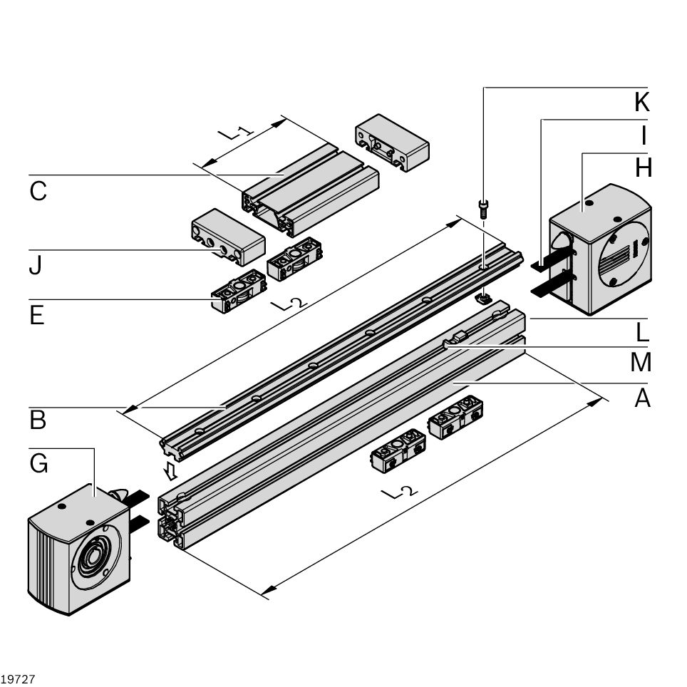 Bosch Rexroth Return Head, Connecting Component, Strut Profile 10 mm, Groove Size 10 mm