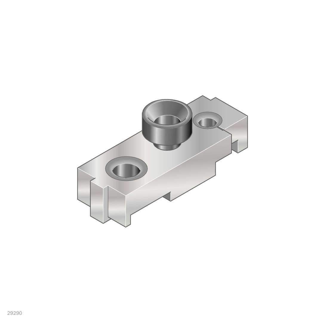3842528577 Bosch Rexroth Galvanised Steel Strut Profile Drilling Jig