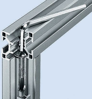 3842528593 Bosch Rexroth S6 Bolt Connector, Connecting Component, Strut Profile 20 mm, Groove Size 6 mm