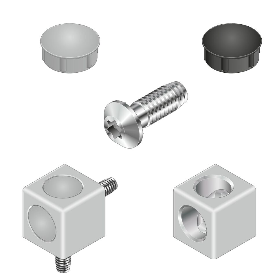 Bosch Rexroth Corner Connector, Connecting Component, Strut Profile 10 mm, Groove Size 10 mm