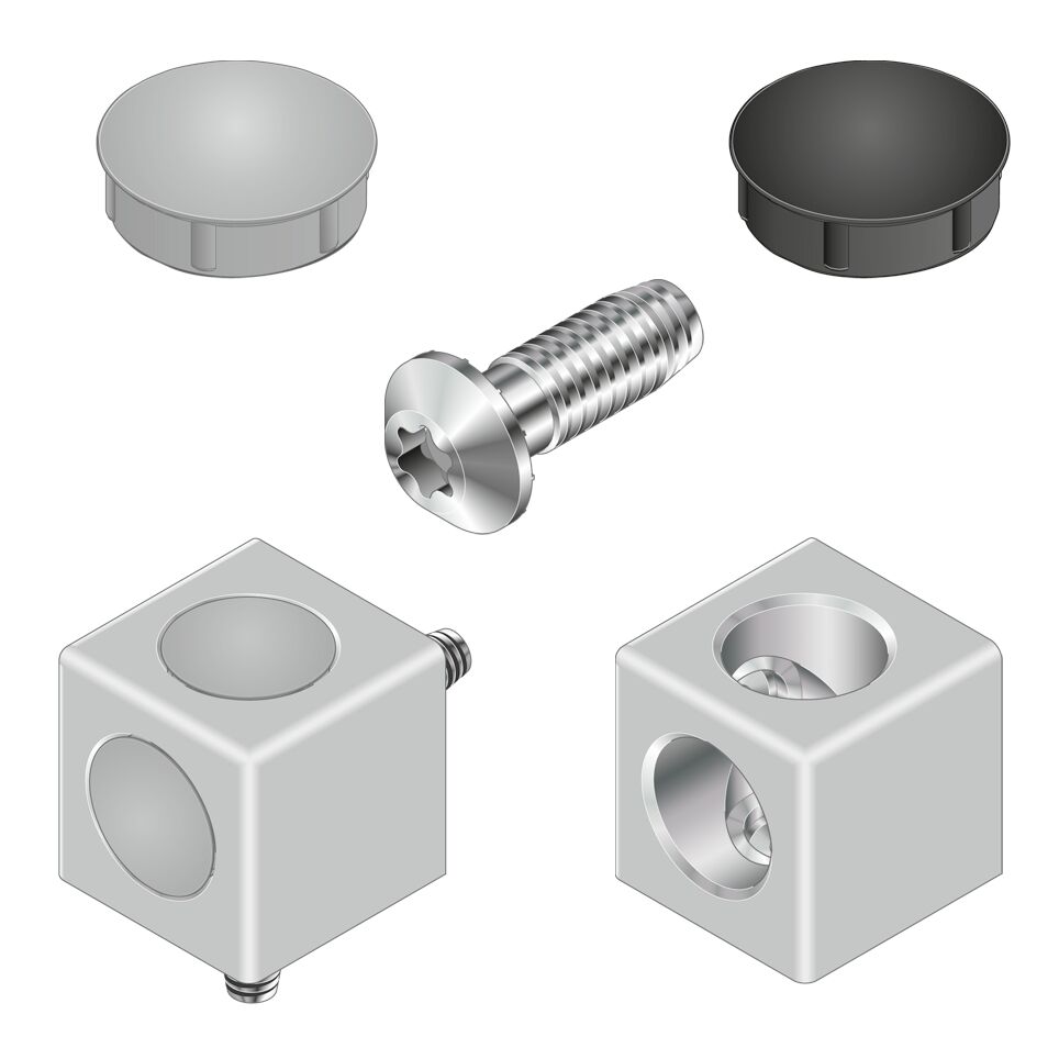 Bosch Rexroth Corner Connector, Connecting Component, Strut Profile 10 mm, Groove Size 10 mm