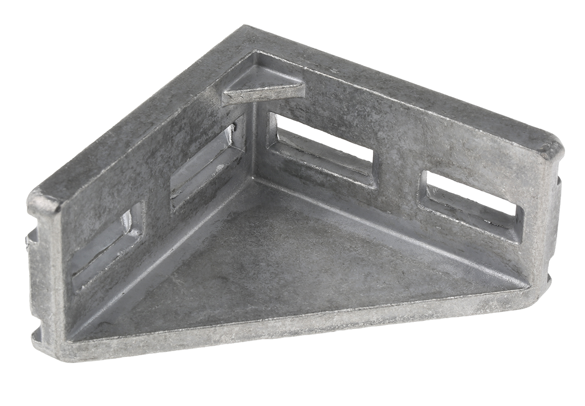 3842529386 Bosch Rexroth M8 Angle Bracket, Connecting Component, Strut Profile 40 mm, Groove Size 10 mm