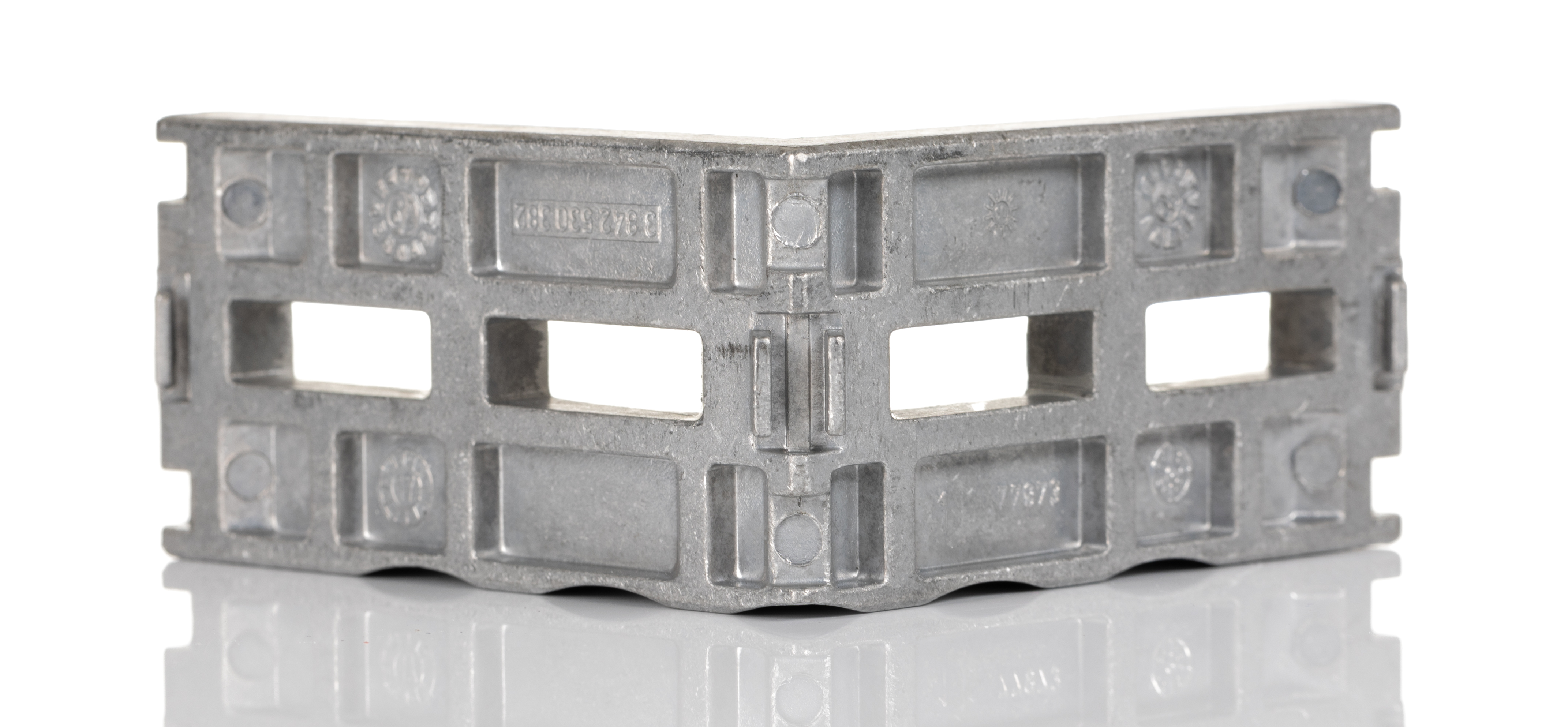 3842530260 Bosch Rexroth M8 Mounting Bracket, Connecting Component, Groove Size 10 mm