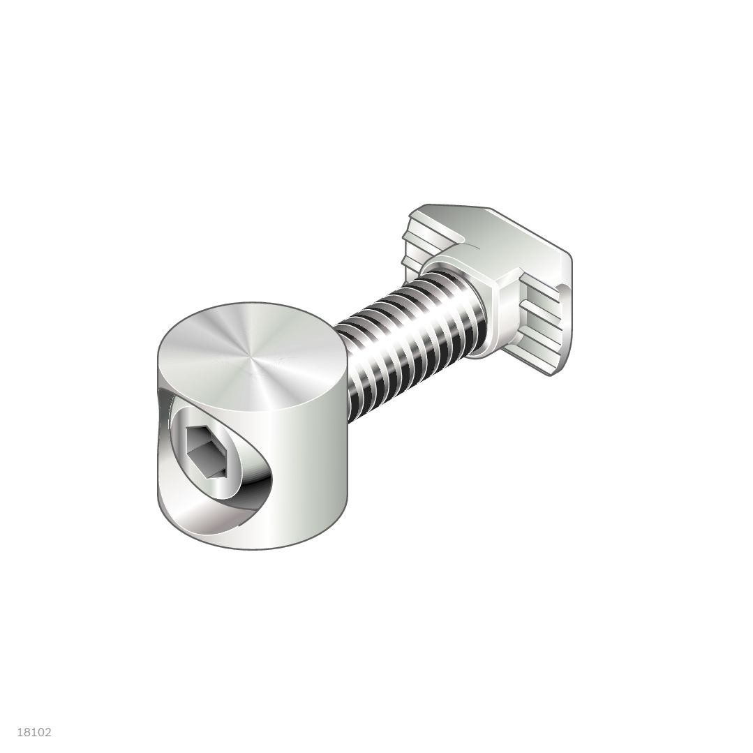 Bosch Rexroth D11 mm Bolt Connector, Connecting Component, Strut Profile D11 x 11, Groove Size 8 mm