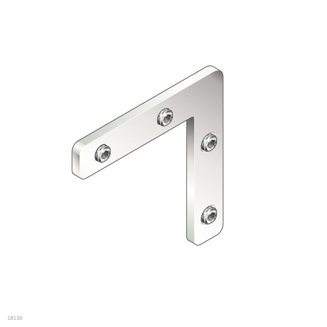 3842535627 Bosch Rexroth M8 Miter Bracket, Connecting Component, Strut Profile 30 mm, Groove Size 8 mm