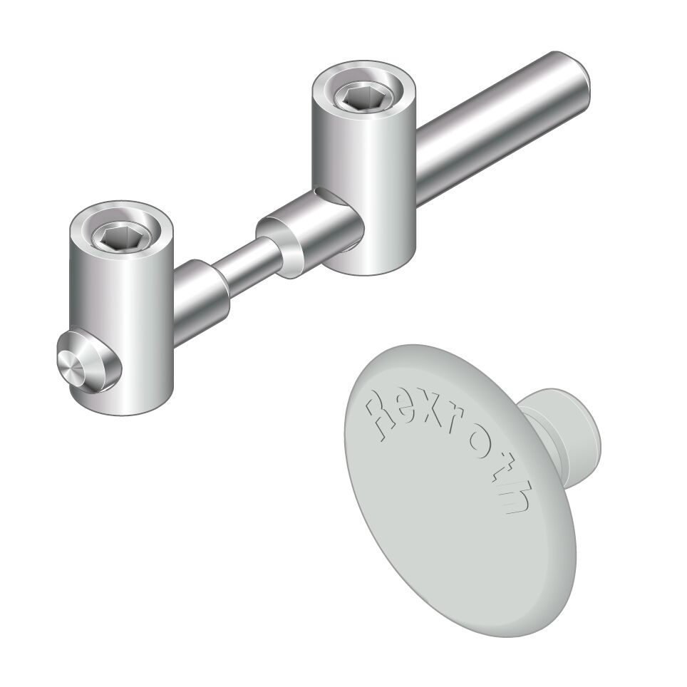 Bosch Rexroth Quick Connector, Connecting Component, Strut Profile 8 mm, Groove Size 8 mm