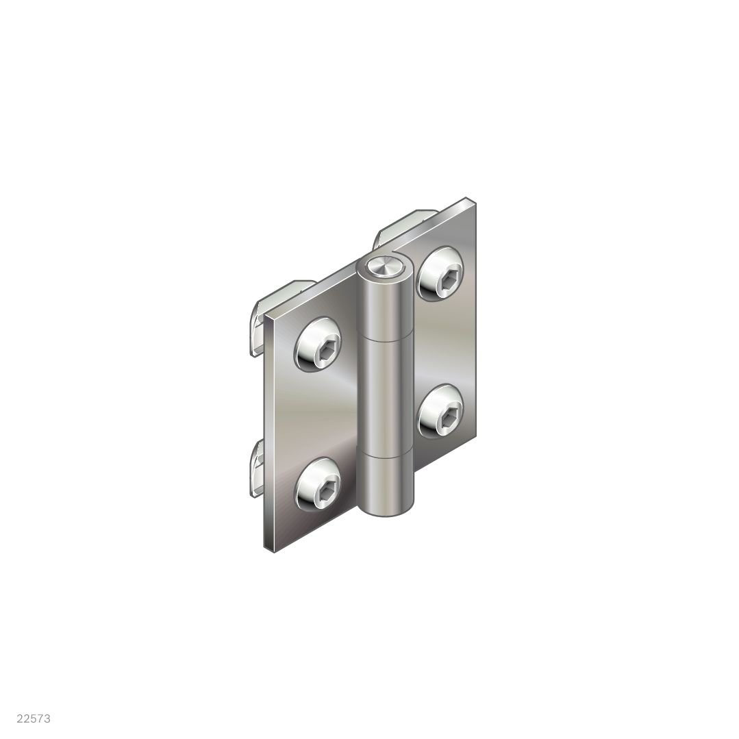 3842535684 Bosch Rexroth Stainless Steel Hinge MGE 6 mm Slot, 20 mm Strut Profile
