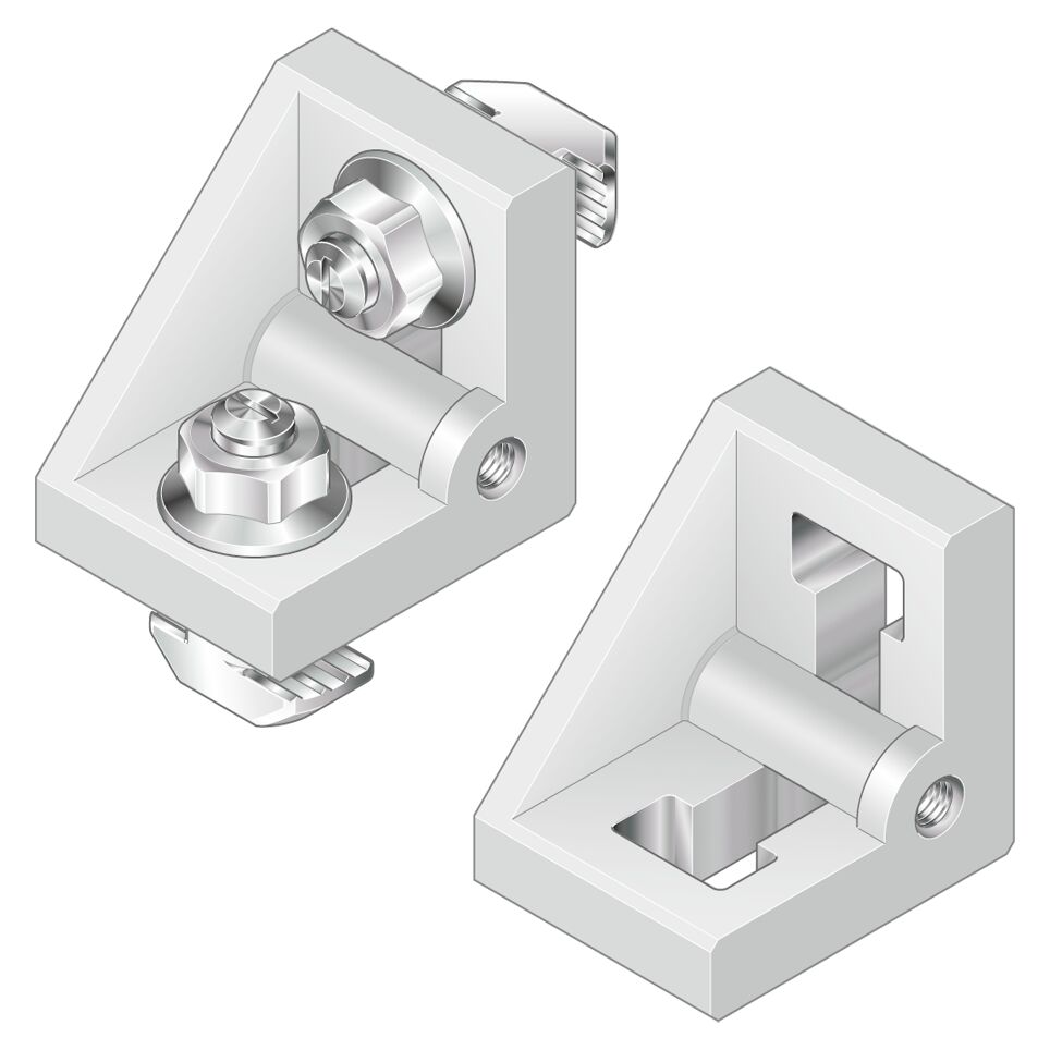 Bosch Rexroth M4 x 8 Corner Bracket, Connecting Component, Strut Profile 6 mm, Groove Size 6 mm