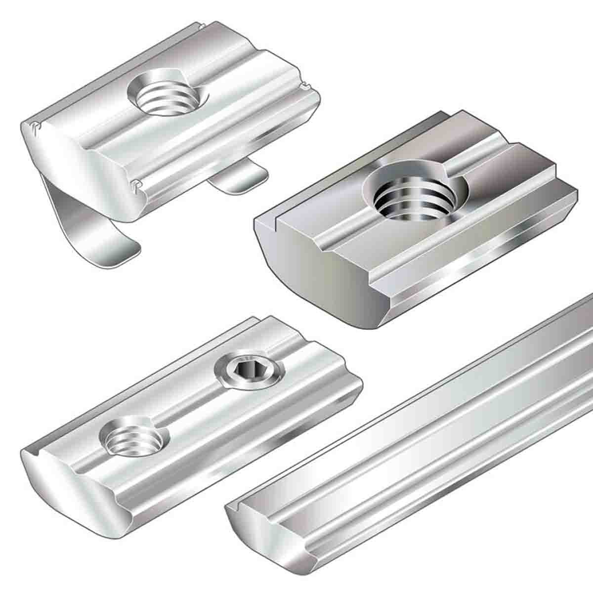 Bosch Rexroth M8 Swivel-In, Sliding Block, Connecting Component, Strut Profile 30 mm, Groove Size 8 mm