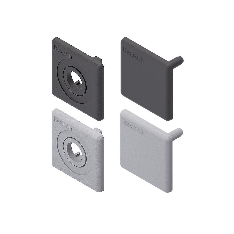 Bosch Rexroth Grey Polypropylene 40 x 40 mm Strut Profile, 10 mm Groove