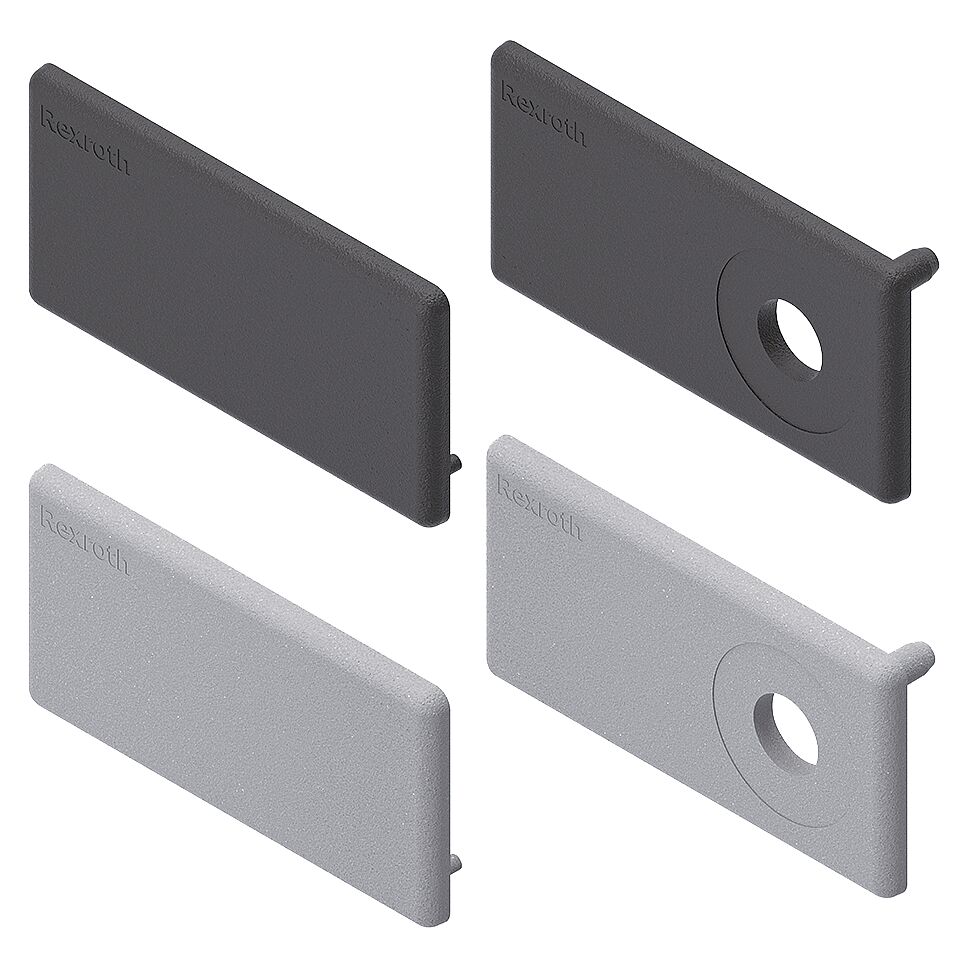 Bosch Rexroth Grey Polypropylene 40 x 80 mm Strut Profile, 10 mm Groove