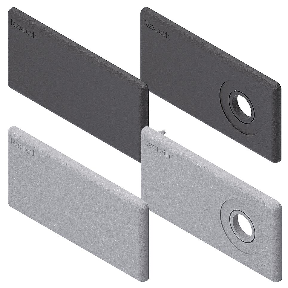 Bosch Rexroth Grey Polypropylene 45 x 90 mm Strut Profile, 10 mm Groove