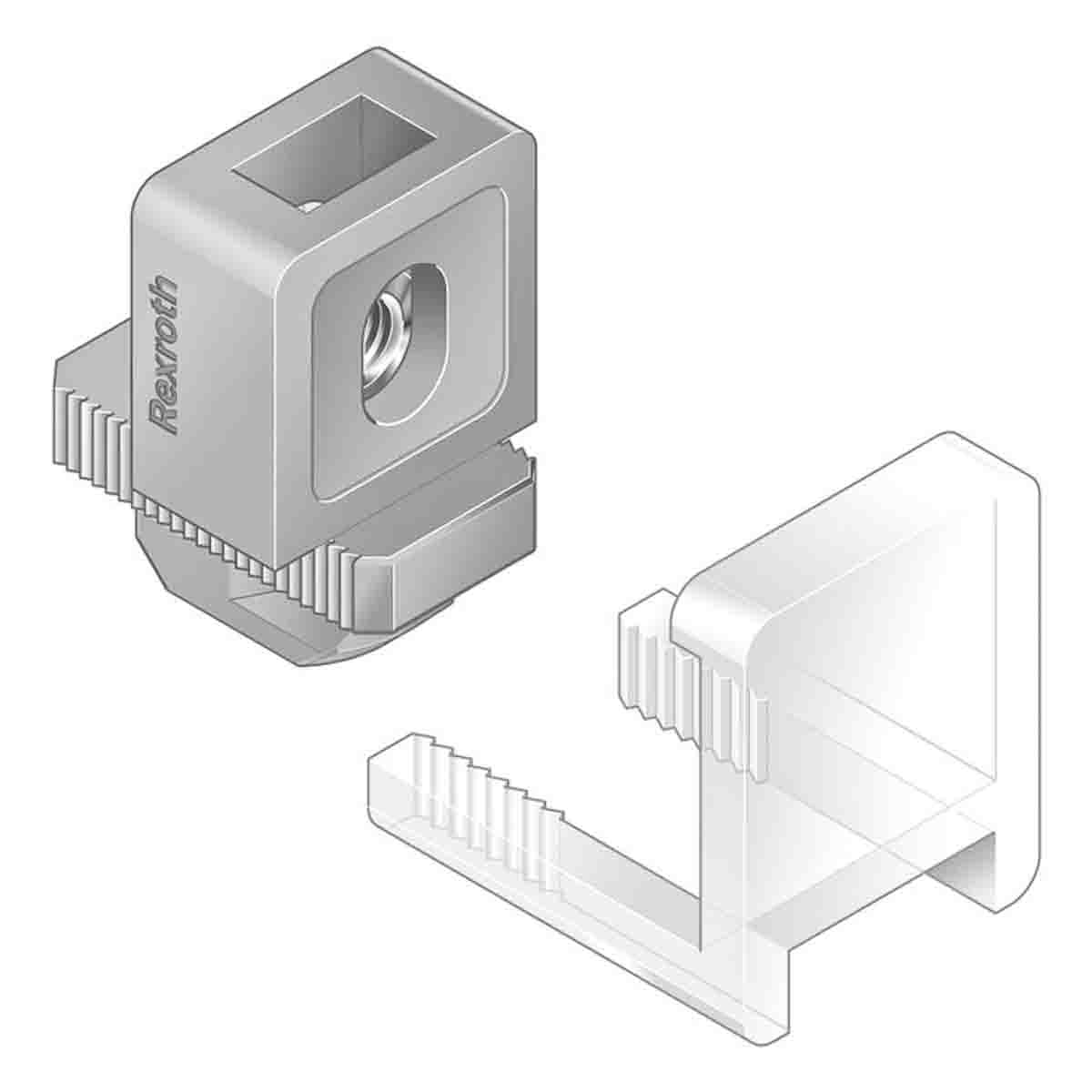 Bosch Rexroth Polypropylene Variofix Block MGE 10 mm Slot