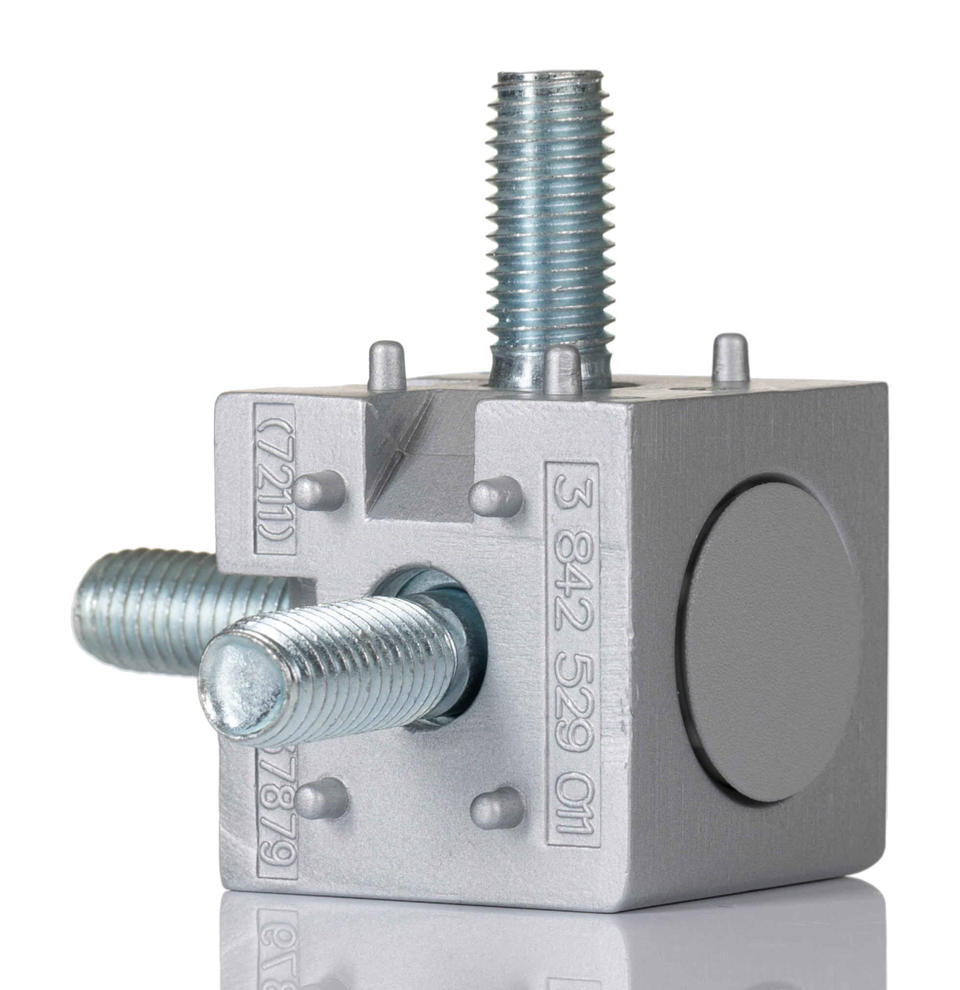 3842549869 Bosch Rexroth S12 Cube Connector, Connecting Component, Strut Profile 10 mm, Groove Size 10 mm