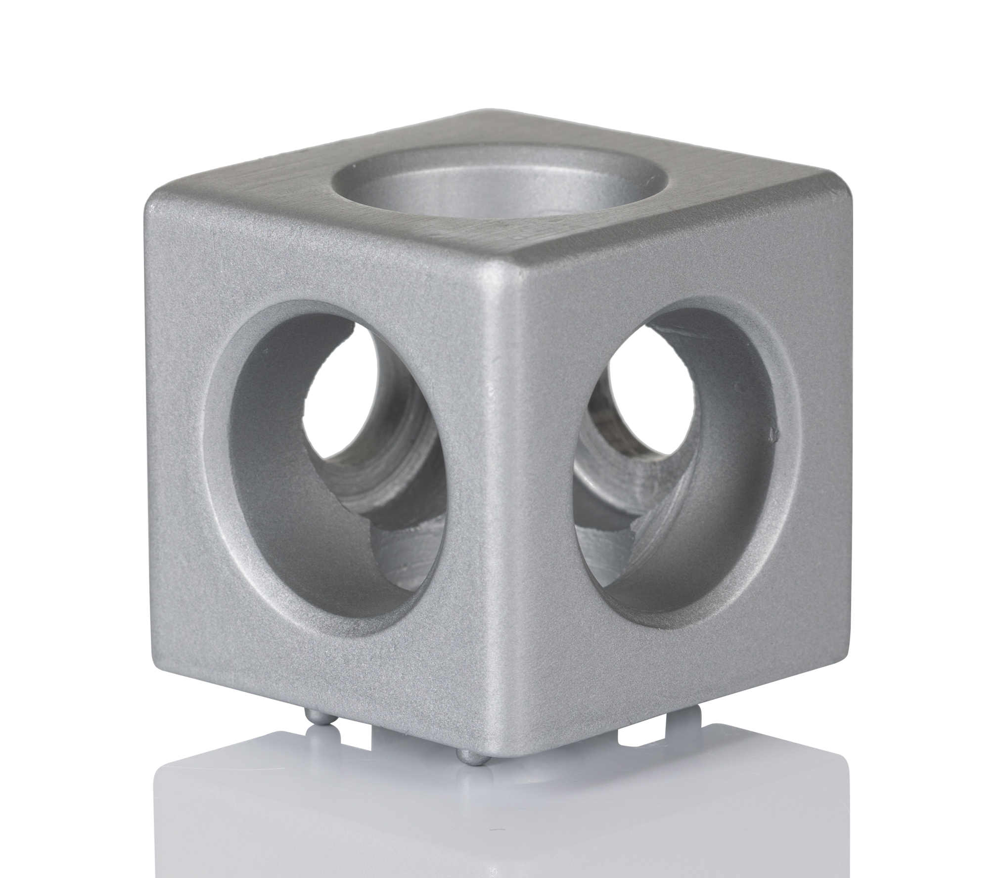 3842549869 Bosch Rexroth S12 Cube Connector, Connecting Component, Strut Profile 10 mm, Groove Size 10 mm