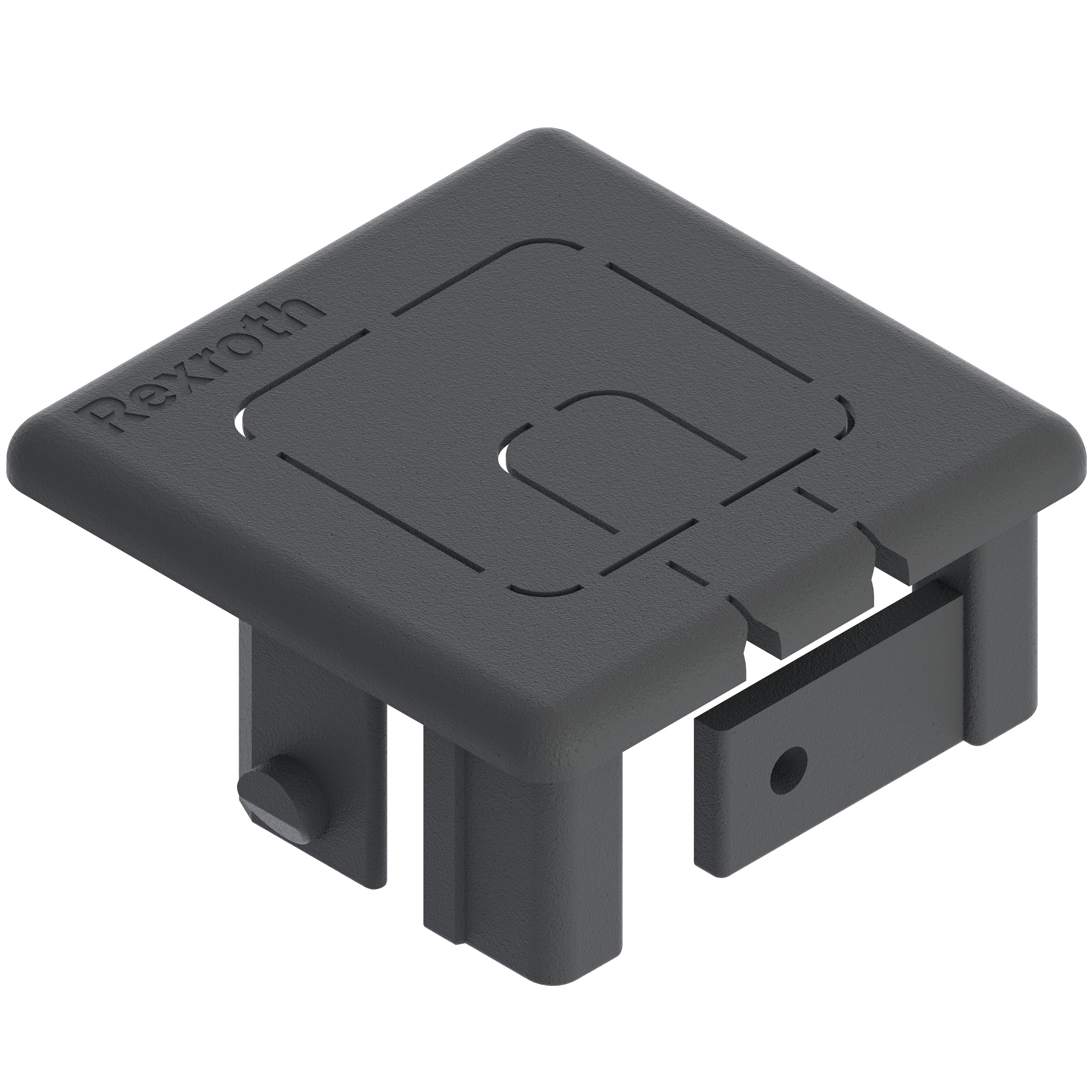 Bosch Rexroth Black Polypropylene 45 mm Strut Profile, 10 mm Groove