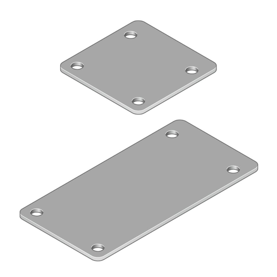 Bosch Rexroth Faceplate & Mounting Plate, Aluminium 80 mm Internal Width 40 mm Internal Height