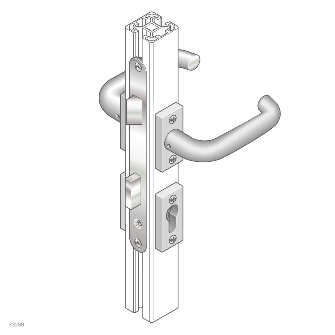 Bosch Rexroth Steel Standard Lock Bosch Rexroth 40 x 40 mm Slot