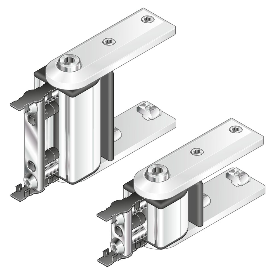 Bosch Rexroth Die Cast Zinc Connector Bracket & Joint Mounting Bracket 17 mm OD 45 x 45 mm