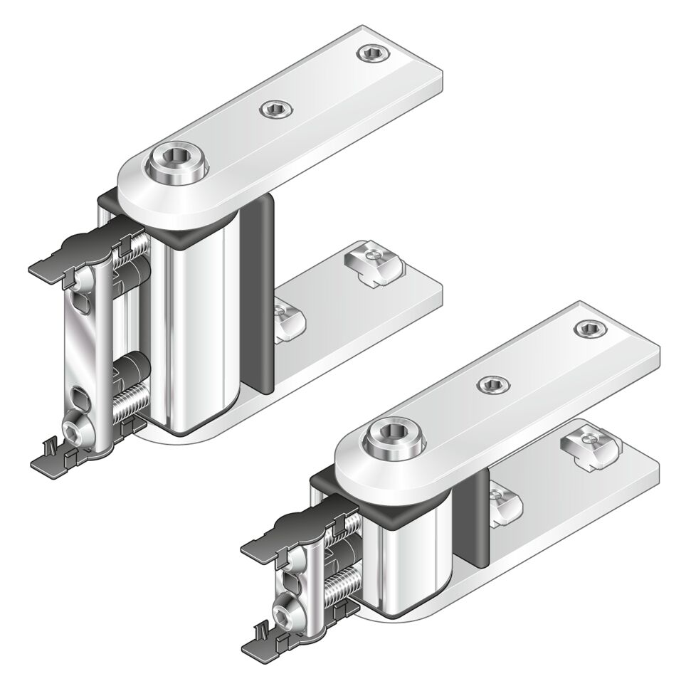 Bosch Rexroth Die Cast Zinc Connector Bracket & Joint Mounting Bracket 17 mm OD 40 x 40 mm
