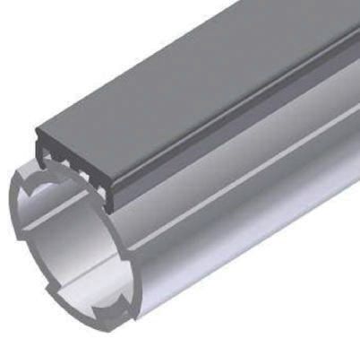 Bosch Rexroth Grey Polyvinyl Chloride Cover Strip, 10 mm Groove Size, 2 m Length