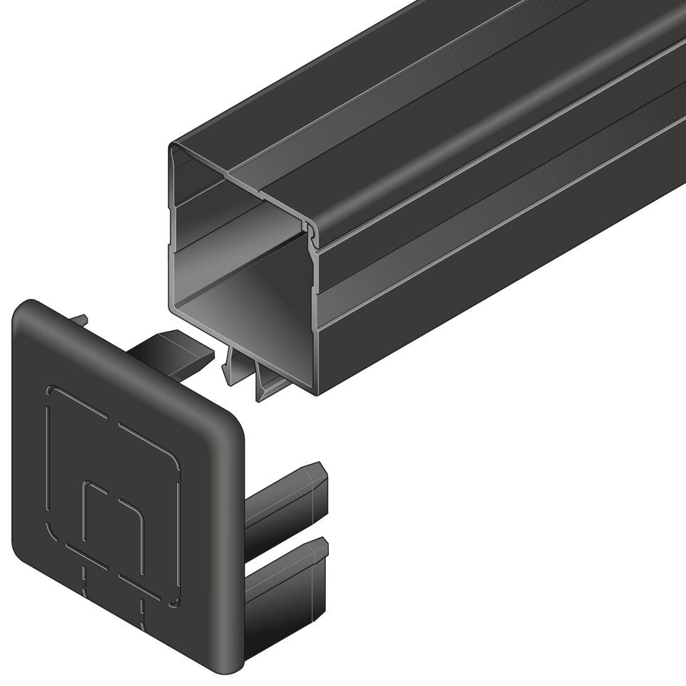 Bosch Rexroth Black Polyvinyl Chloride Cover Strip, 10 mm Groove Size, 2 m Length