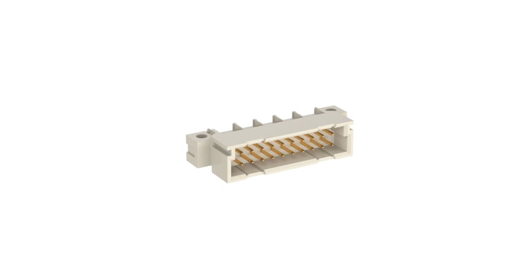 ERNI ERNIPRESS 20 Way 2.54 mm Pitch, Type C/2, Type Solder Class Class C2, 2 Row Male, Right Angle DIN 41612 Connector