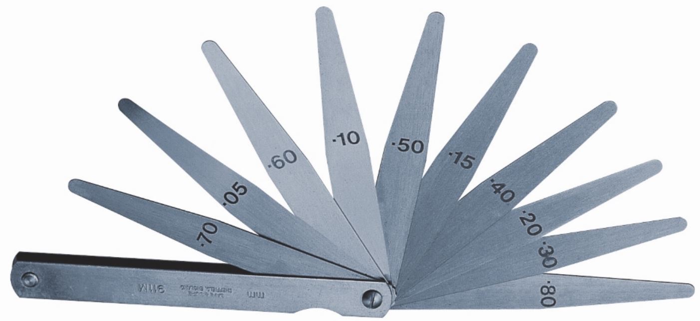 Moore & Wright 387M-13-A Hardened Steel Feeler Gauge, 13 Blades, UKAS