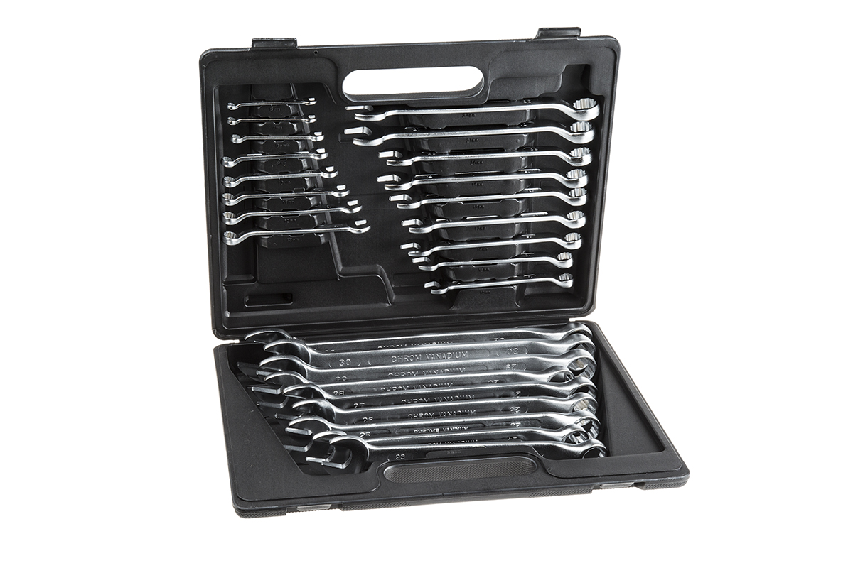 RS PRO 26-Piece Spanner Set, 32 mm, 6 To 30 mm, Chrome Vanadium Steel