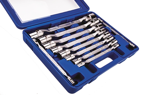 388-3735 RS PRO 10-Piece Box Wrench Set, 8 to 27 mm, Chrome Vanadium Steel