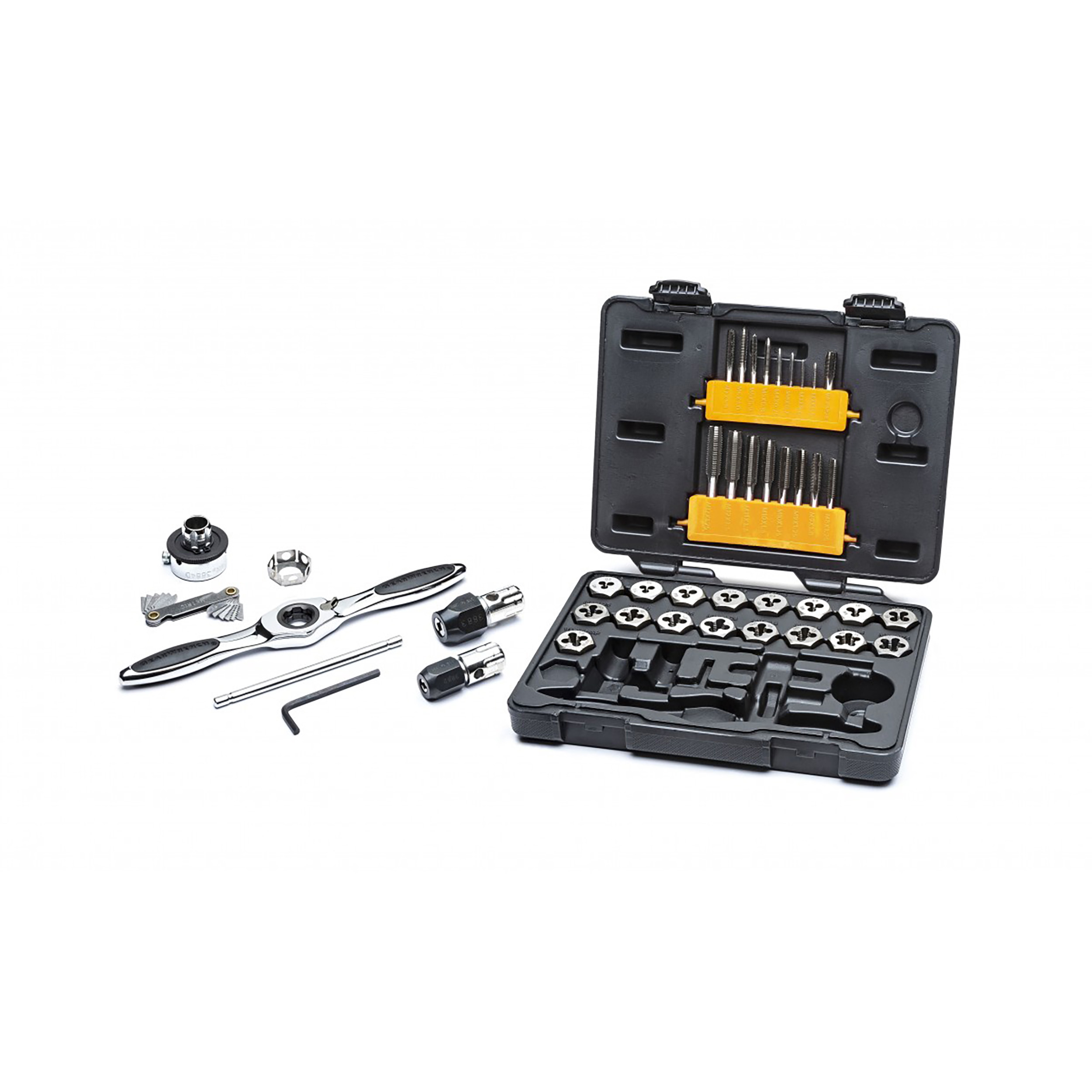3886 GearWrench 40-Piece Carbon Steel Tap & Die Set, M3 - M12 Taps, M3 - M12 Dies