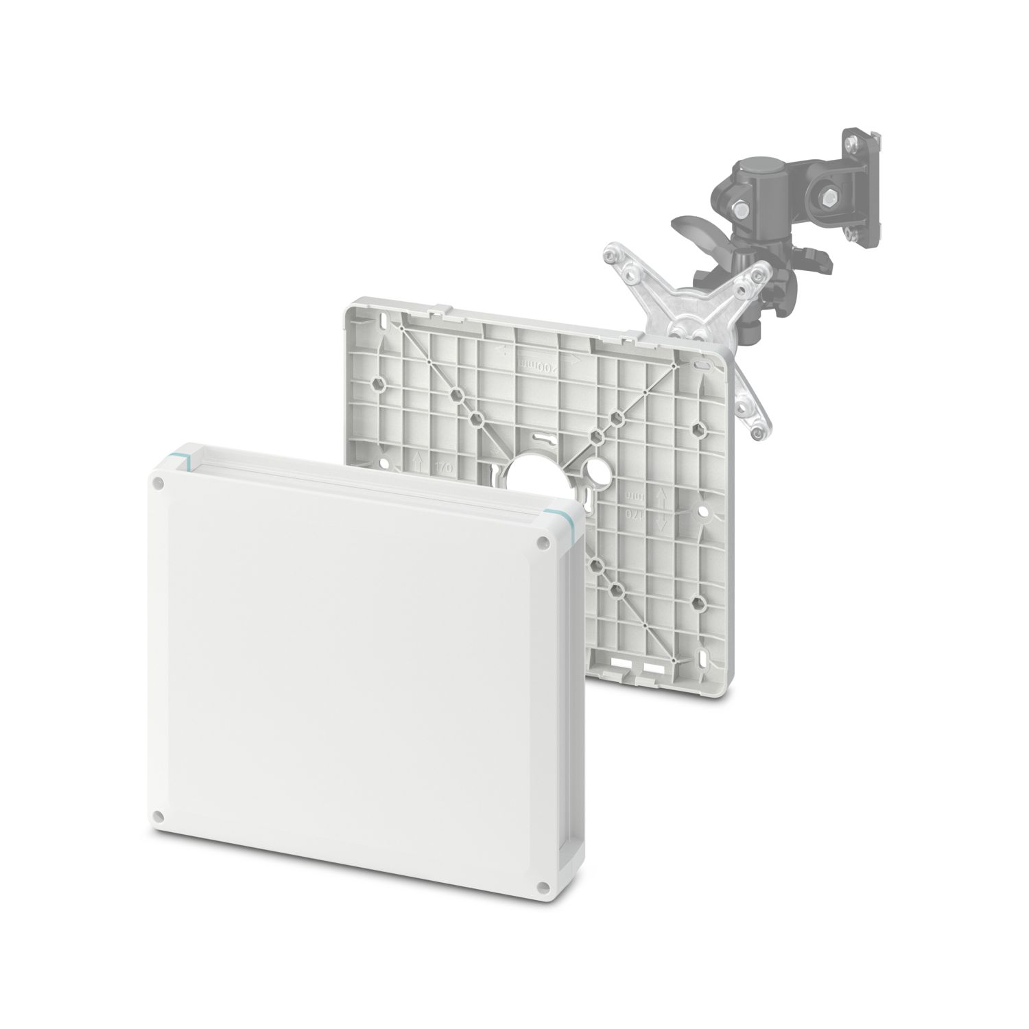 899055 Phoenix Contact Type 30 Series Silver 316L Stainless Steel Junction Box, ATEX, IECEx, 300 x 300 x 160mm