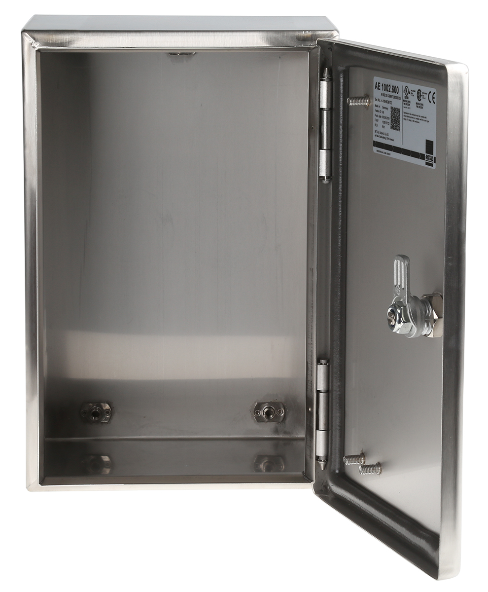 1002600 Rittal AE Series 304 Stainless Steel Wall Box, IP66, 300 mm x 200 mm x 155mm