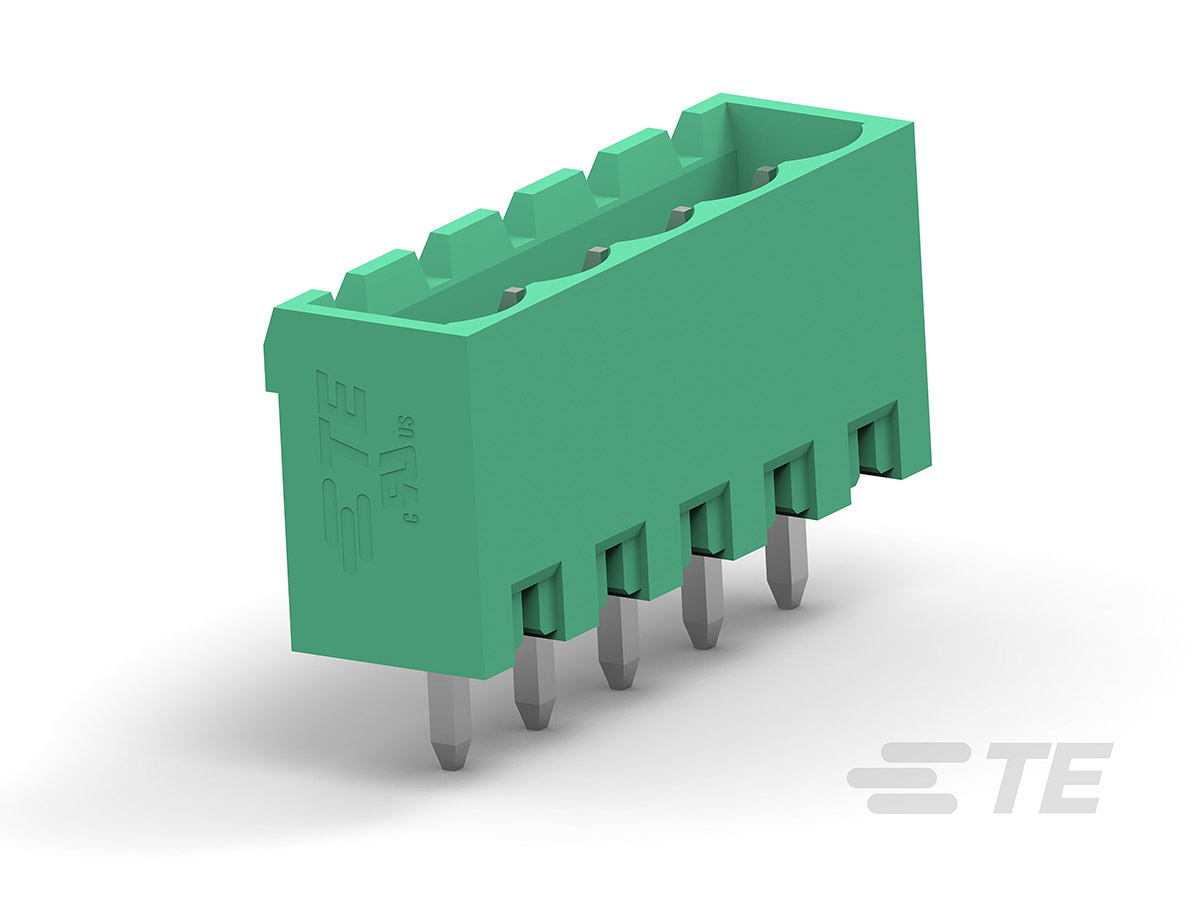 TE Connectivity Buchanan Series Pluggable Terminal Block, 16-Contact, 5 mm Pitch, 1-Row