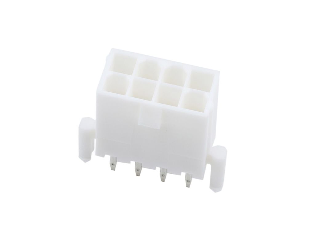 Molex 5566 Series Vertical Through Hole PCB Header, 8 Contact(s), 4.20 mm Pitch, 2 Row, Shrouded