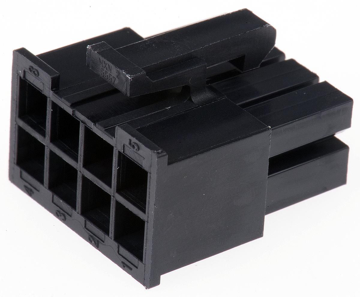 Molex, Mini-Fit Jr Female Connector Housing,  4.2 mm Pitch,  8 Way,  2 Row Straight