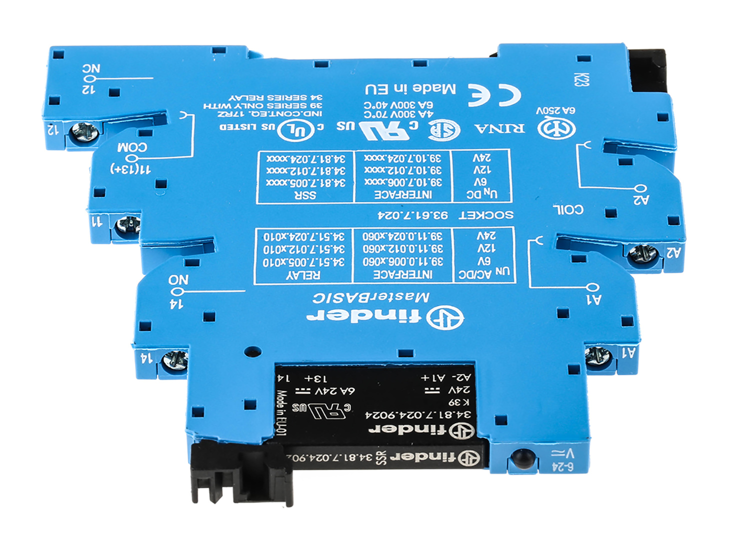 391070249024 Finder Solid State Interface Relay 400V ac DIN Rail Screw