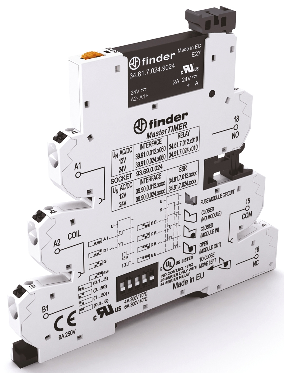 Finder 39 Solid State Interface Relay, Control:13.2V PCB Through Hole