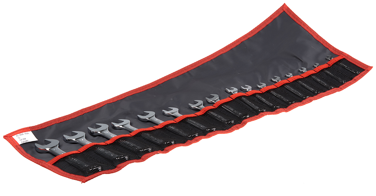 39je16t Facom 16-Piece Spanner Set, 3.2 to 17 mm, Steel