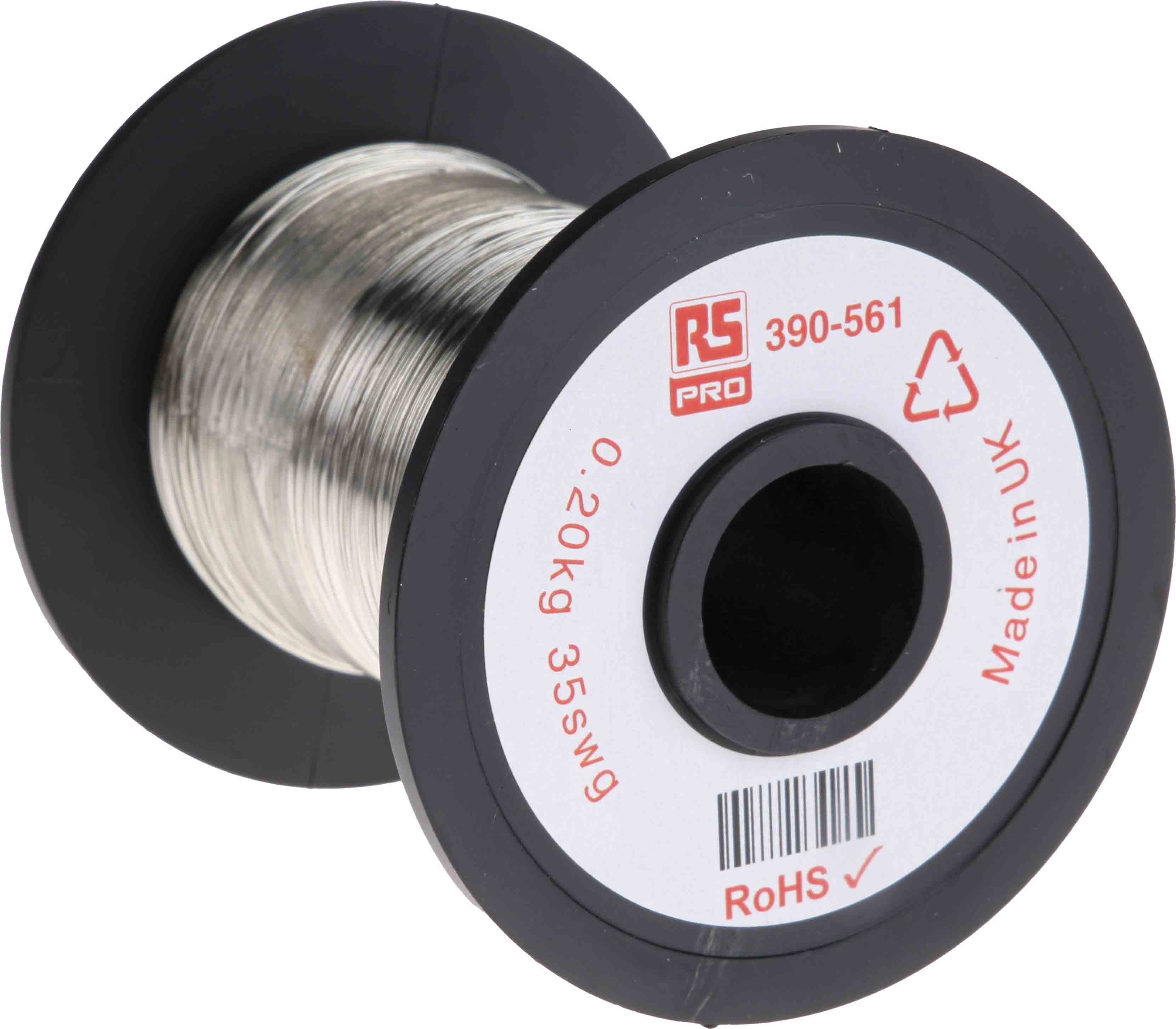 RS PRO  0.21 mm OD Tin  Copper Wire 717 m Reel