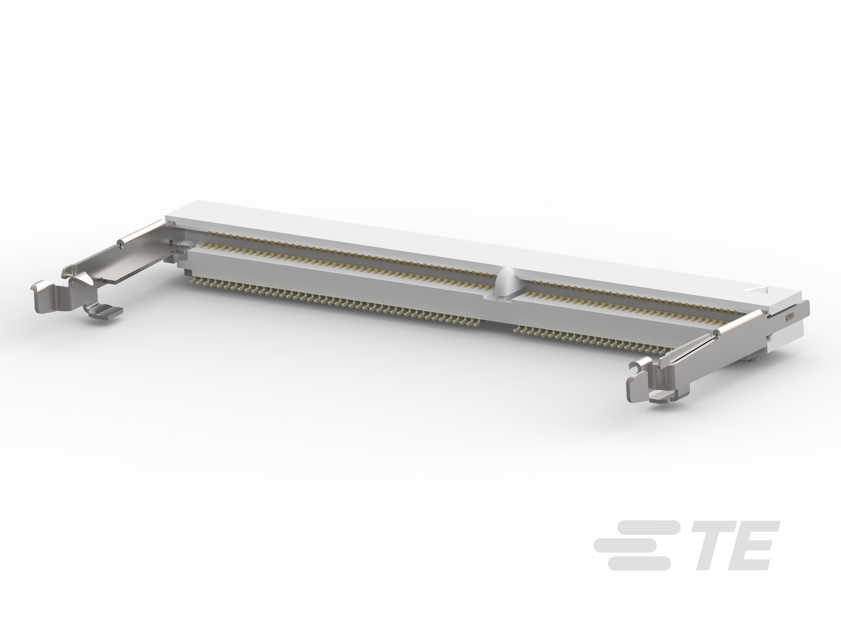 TE Connectivity 0.8 mm Pitch 144 Way, Right Angle Board Mount DIMM Socket ,3.3V