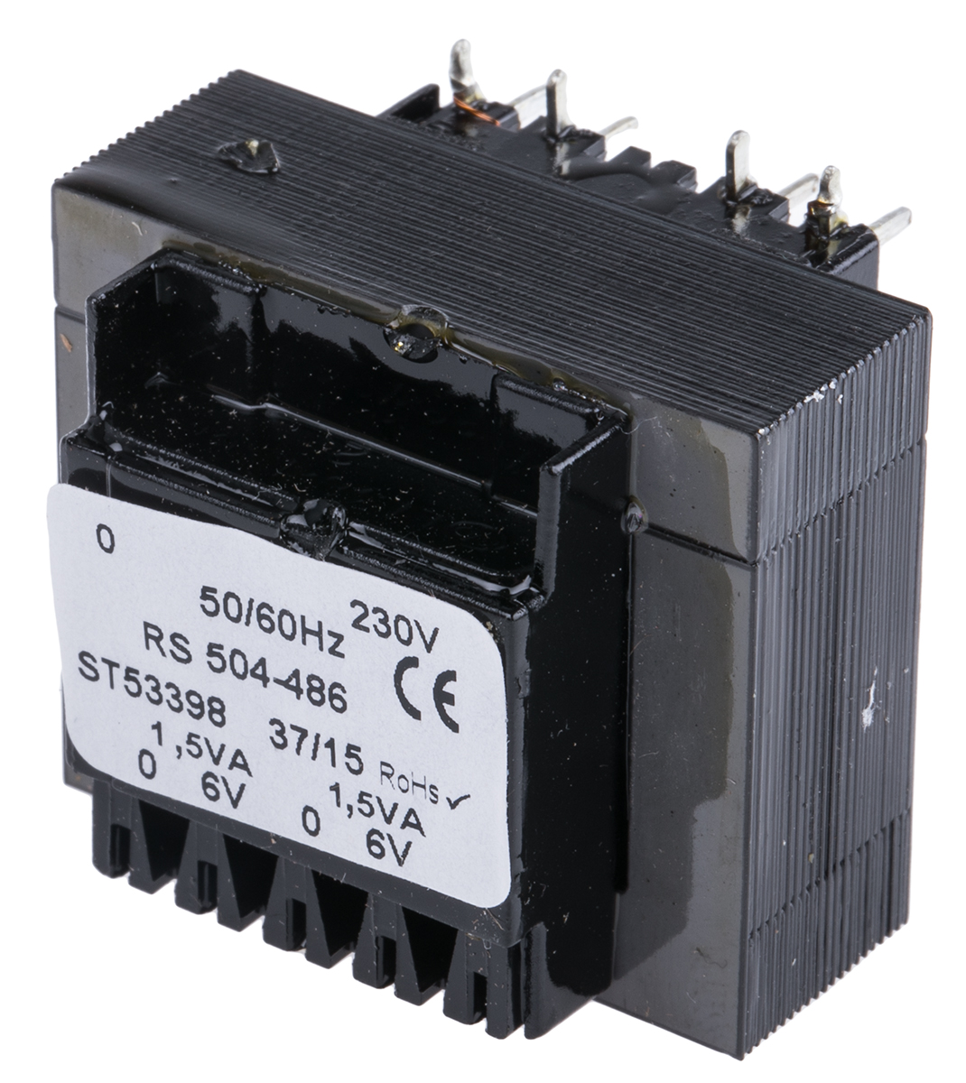 RS PRO 6V ac 2 Output Through Hole PCB Transformer, 3VA